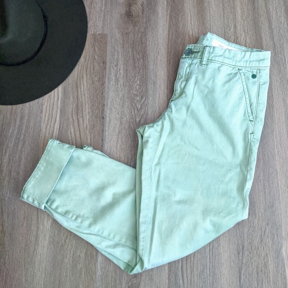 Pilcro + Letterpress Mint Stet Chino Capris 27 - Picture 5 of 9